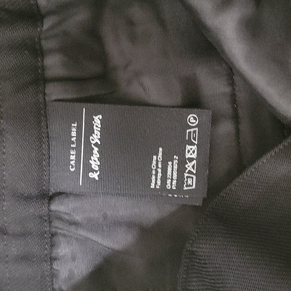 & Other Stories belted high rise tie bottom wool blend pants Sz 8 - Picture 7 of 10